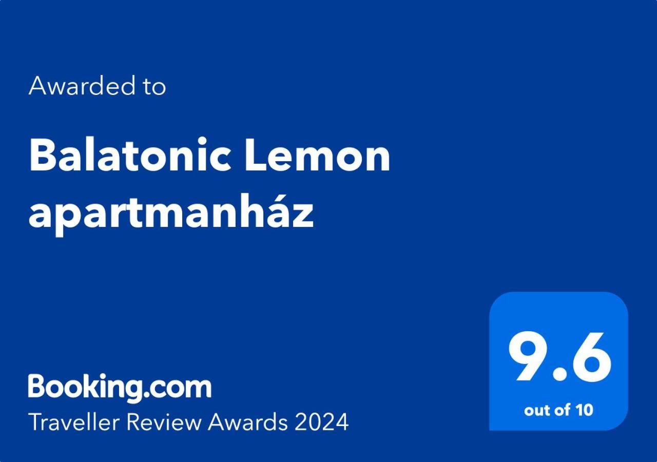 Balatonic Lemon Apartmanhaz Сиофок Екстериор снимка
